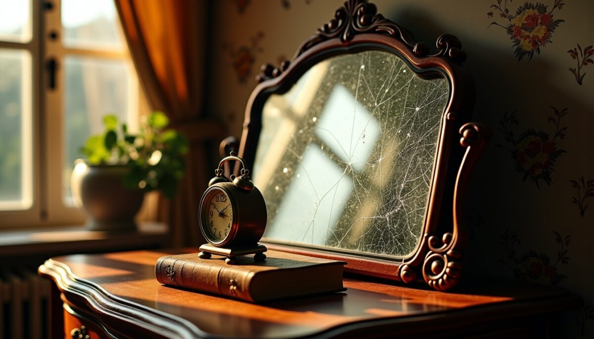 Miroir qui se brise sans raison : les causes inattendues et leur véritable signification