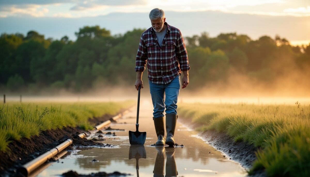 Guide pratique pour assécher un terrain saturé d'eau : techniques simples et efficaces Guide pratique pour assécher un terrain saturé d'eau : techniques simples et efficaces