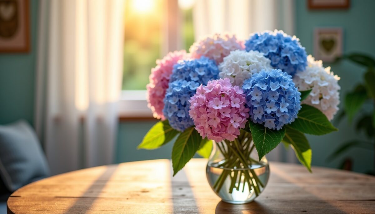 Les secrets pour prolonger la fraîcheur de vos hortensias en vase